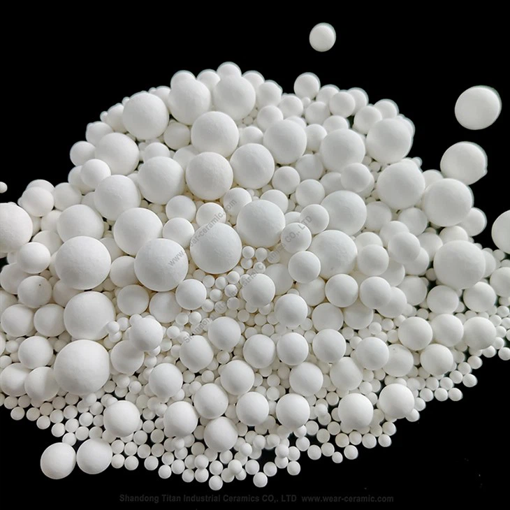 Sfere in ceramica di allumina inerte come sfere di supporto del catalizzatore