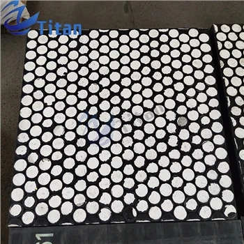 Applicazione di lastra composita in gomma ceramica
